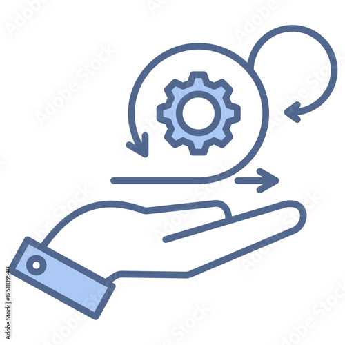 Agile Practice Blue Icon