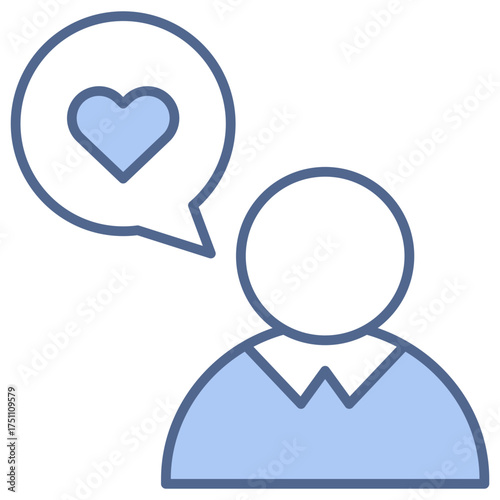Customer Feedback Blue Icon