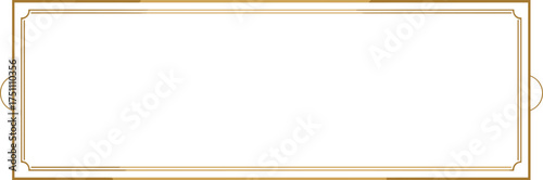 Ornate decorative rectangular frame, elegant border design, vintage invitation background, classical scrollwork ornament, stylish outline art, cad drawing flat vector illustration