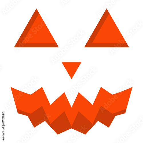 scary face flat