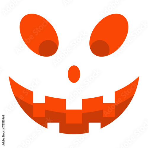 scary face flat