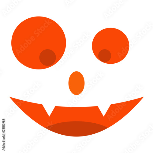 scary face flat