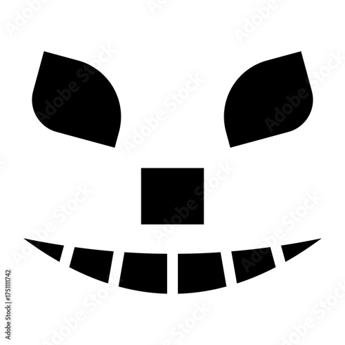scary face glyph