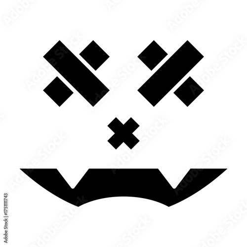 scary face glyph