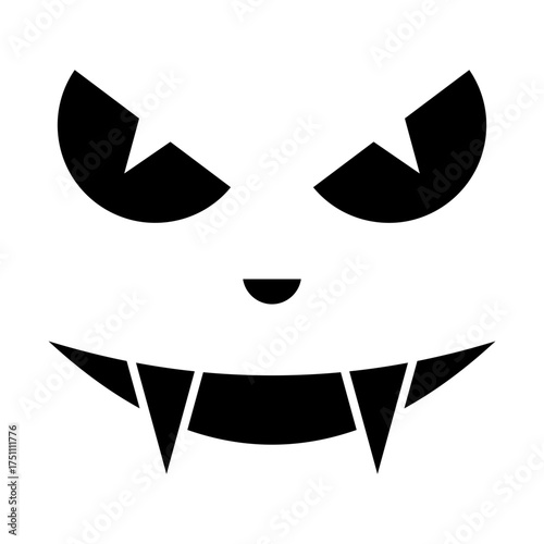 scary face glyph