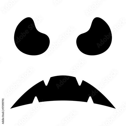 scary face glyph