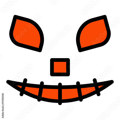 scary face filled