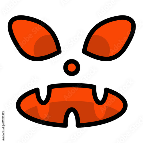 scary face filled