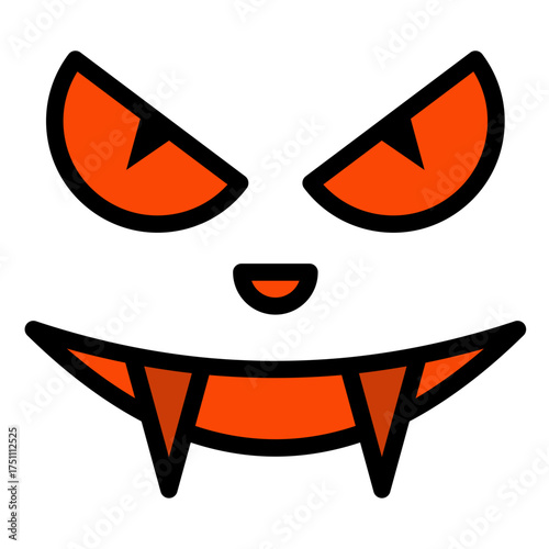scary face filled