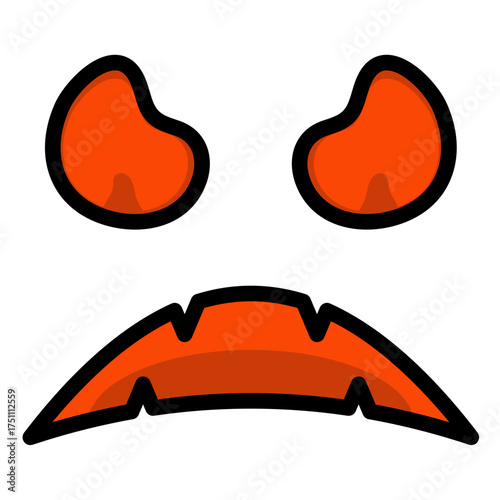 scary face filled
