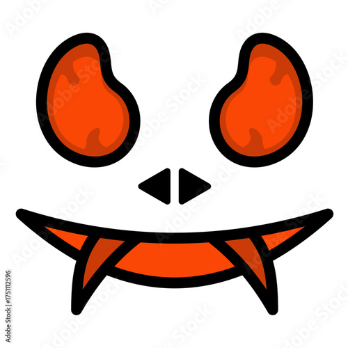 scary face filled