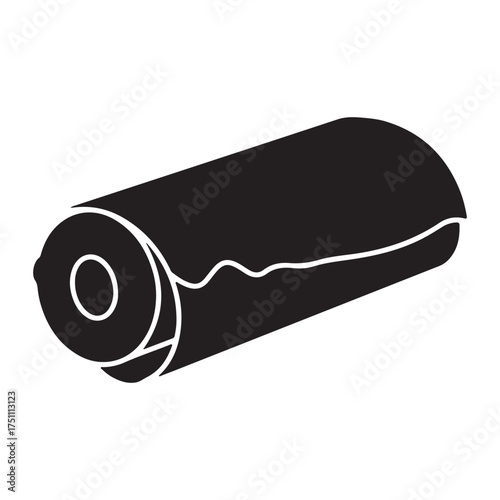 Delicious looking burrito vector illustration a taste of mexican cuisine and culinary tradition monochrome style