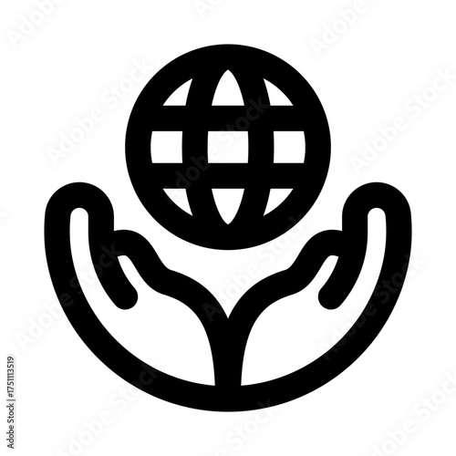 Save Earth unique icon for modern and professional environmental care and nature projects