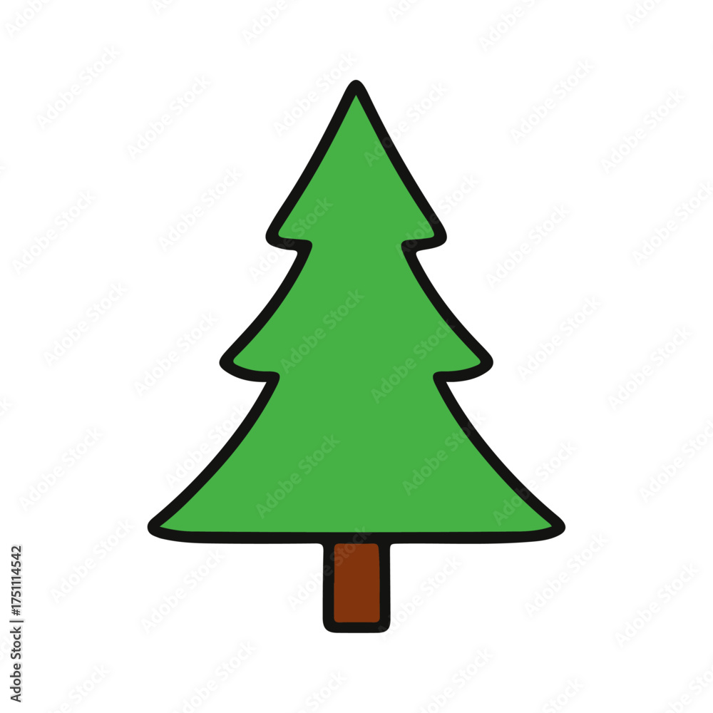 Fototapeta premium green christmas tree