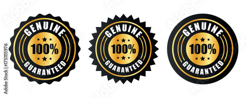 100% satisfaction guaranteed seal or label flat icon design	