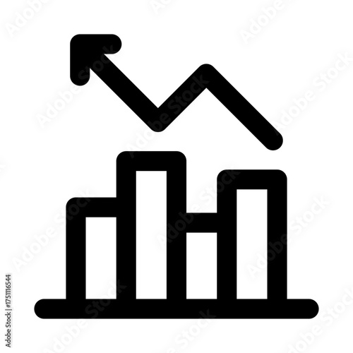 Statistical Analysis modern icon for professional and creative data and analytics projects