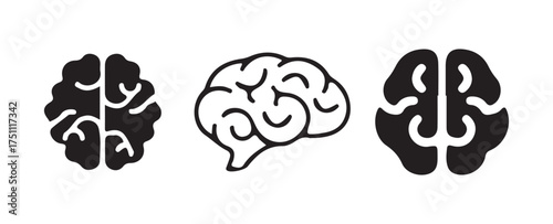 Future Technology and Data Connection Concept with Human Brain Symbol and Network Design