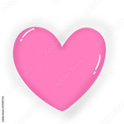 pink heart vector illustration