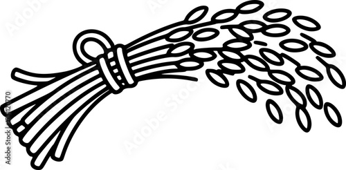 Wheat Bundle Icon – Harvest and Agriculture Symbol