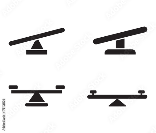 Icon of a seesaw silhouette.