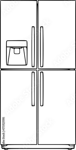 Refrigerator Icon – Kitchen and Appliance Symbol