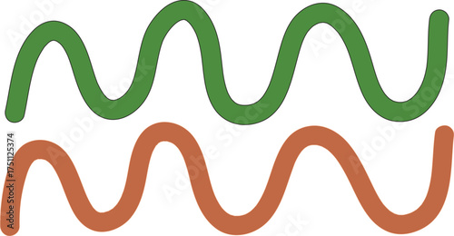Colorful Wavy Line Abstract Design