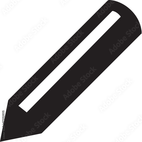 vector illustration of a pencil