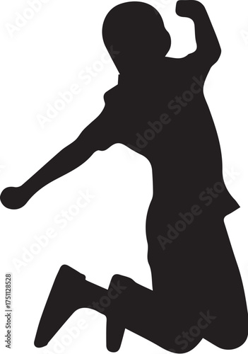vector silhouette of a man