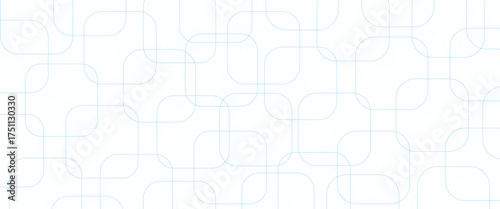 Minimal geometric background. Dynamic blue shapes composition with white lines. Abstract background modern hipster futuristic graphic. Vector.