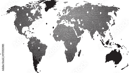 World map halftone dotted pattern abstract global network communication background