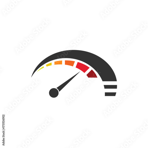 speedo meter logo vector illustration.