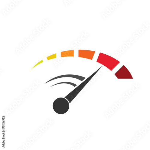 speedo meter logo vector illustration.
