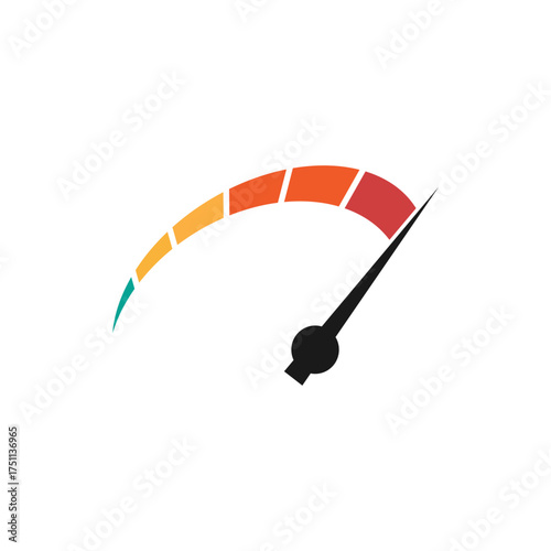 speedo meter logo vector illustration.