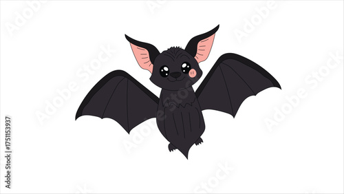  Vampire Bat Flying Vector Illustration