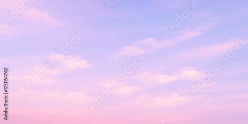 Beautiful clear summer blue sky with white clouds in the daytime nature cloudscape