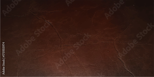 A textured, dark brown vintage leather surface provides an aged grunge backdrop material. abstract old grunge background. color wall board. 