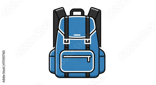 Blue travel backpack rucksack hiking bag camping gear school bag adventure backpacker knapsack canvas backpack