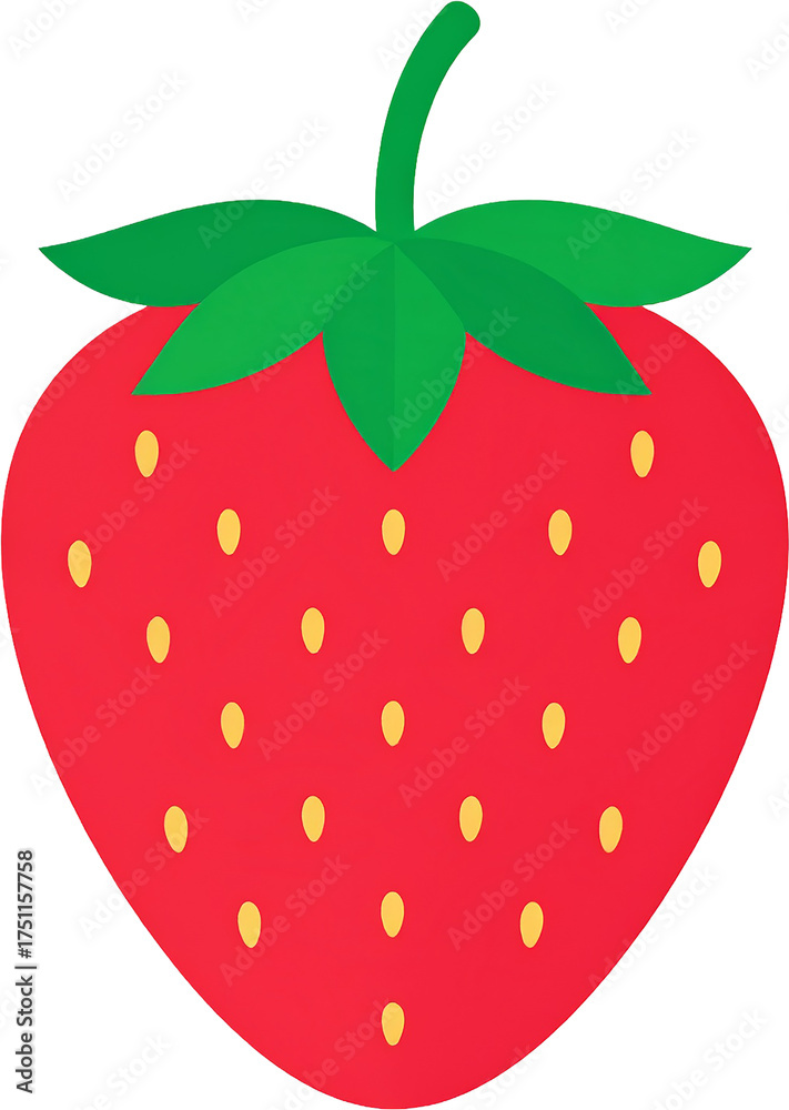 Obraz premium Strawberry Icon Isolated on White Background