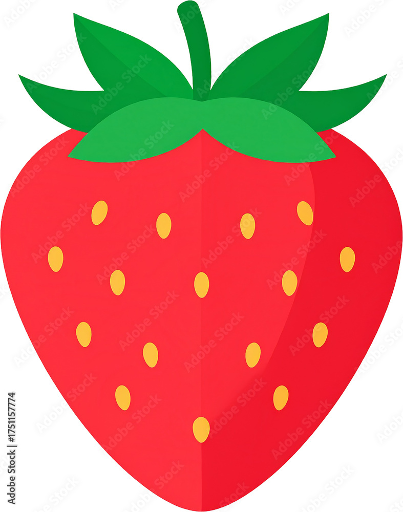 Obraz premium Strawberry Icon Isolated on White Background