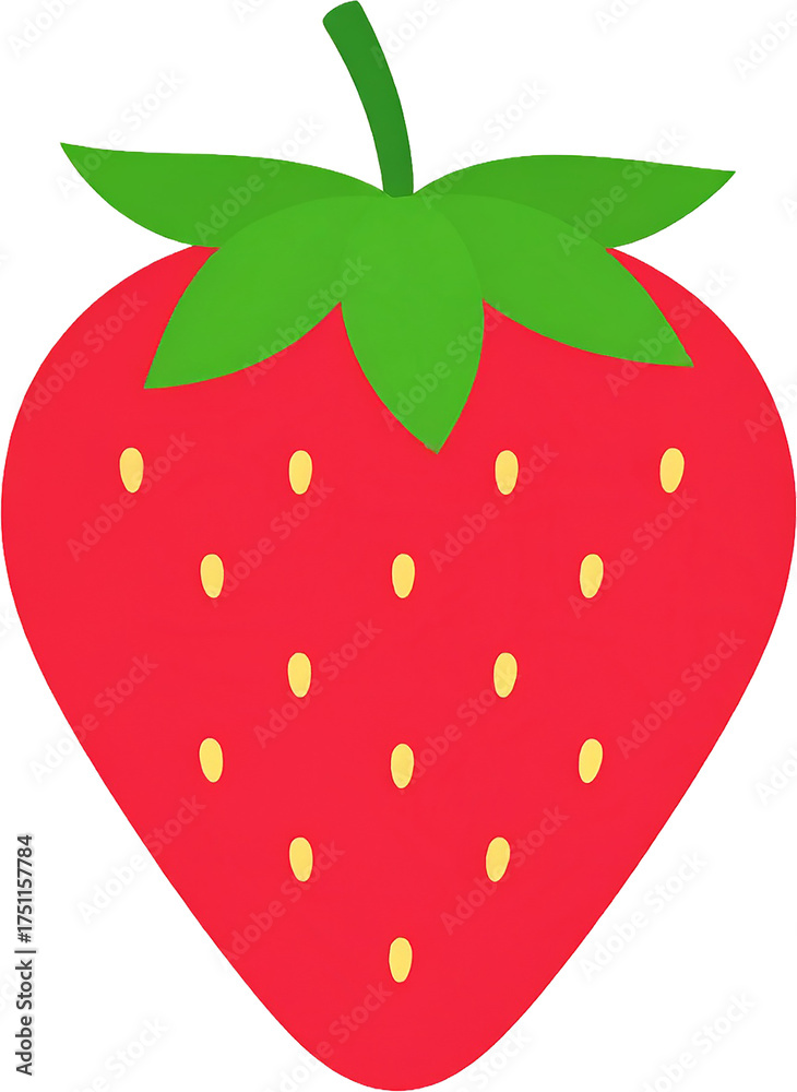 Obraz premium Strawberry Icon Isolated on White Background
