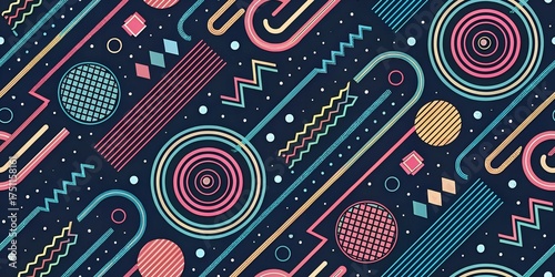 Vibrant Neon Tubes  Modern  Abstract Background with Futuristic Glow