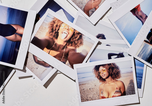 Mockup of Scattered polaroid 