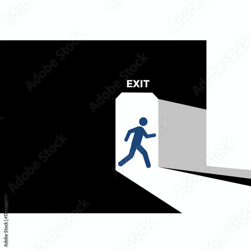 A door opens, letting white light stream through into a dark room, illuminating it as one exits toward the bright, mystical glow beyond the threshold