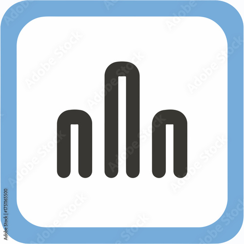 Minimalistic Outline Signal Bars Icon Design