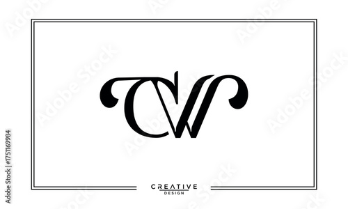 CW, WC, C, W, Abstract Letters Logo Monogram