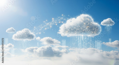 Cloud Computing Seamless Connectivity and Data Storage Solutions in the Sky