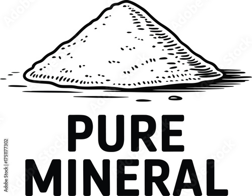 Pure mineral powder supplement health wellness natural ingredient nutrition diet