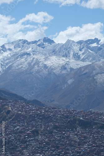 Fotografie montanha andes latino américa do sul bolívia peru cidade altura teleférico