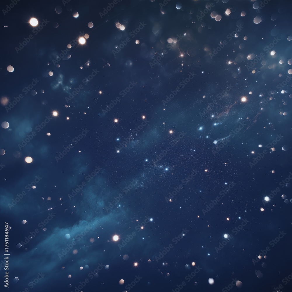 Obraz premium Celestial Nightscape with Sparkling Stars