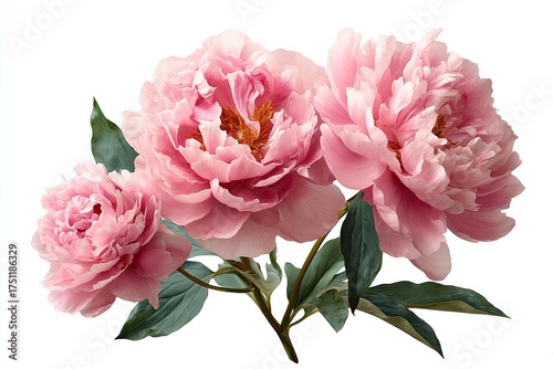 Wallpaper Mural Delicate pink peonies in a close-up studio shot Torontodigital.ca